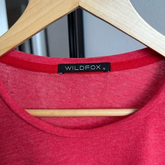 Wildfox Bright Red Tee - Picture 2 of 3